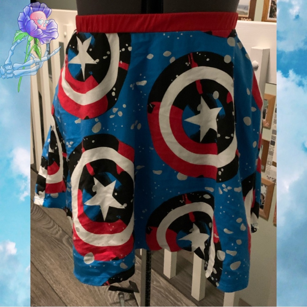 Captain America Skater Skirt